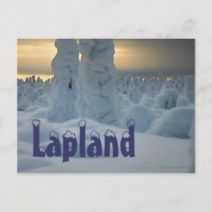 Vintervykort för arktisk Lappland Vykort