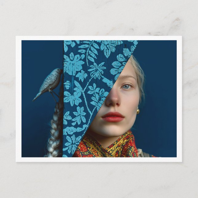 Vintervykort för skandinavien Helgdag Helg Vykort (Framsida)