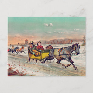 Vintervykort för vintage vykort