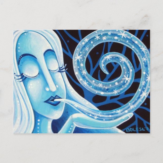 Vintervykortets livslängd vykort (Framsida)