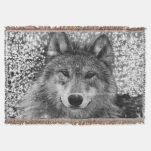 Vintery Varg Throw Blanket Mysfilt