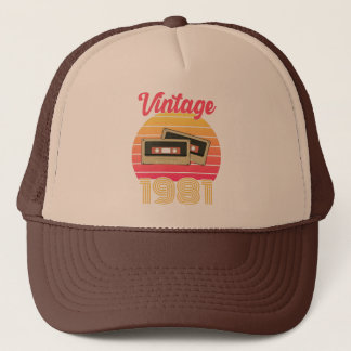 Vintgae Sunset 40:e födelsedag Gift Keps