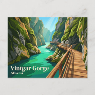 Vintgar-ravinen Slovenien Vykort