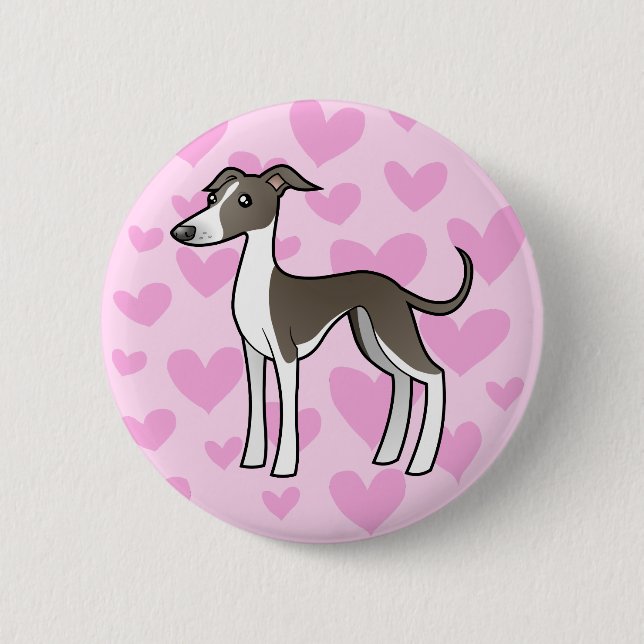 Vinthund/Whippet/italiensk vinthundkärlek Knapp (Framsida)
