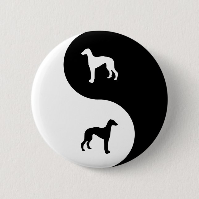 Vinthund Yin Yang Knapp (Framsida)