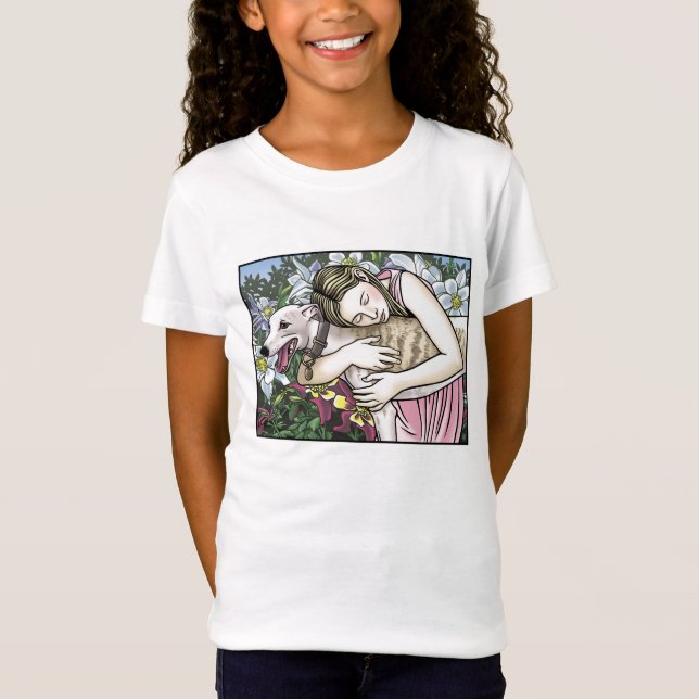 Vinthundälskare Tee Shirt (Framsida)