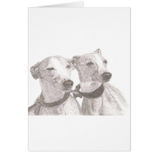 Vinthundar Hälsningskort (Framsidan)