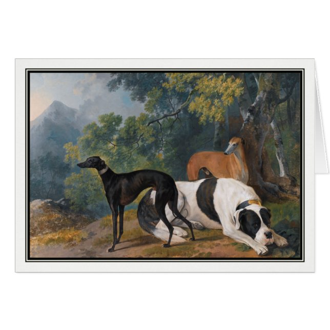 Vinthundar och Mastiff av Sawrey Gilpin Hälsningskort (Framsidan Horizontal)