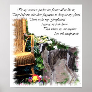 Vinthundkonsttryck Poster