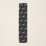 VinthundSilhouettesmönster Sjal<br><div class="desc">Vinthundälskare Scarf</div>
