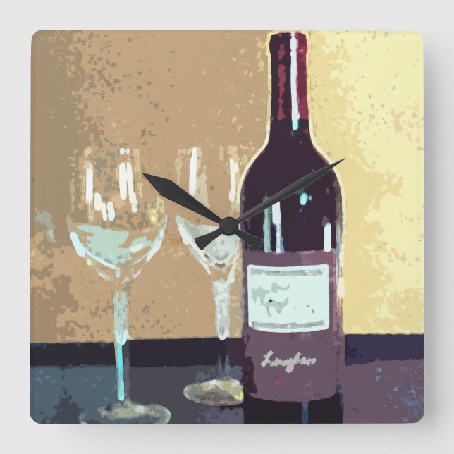 Vintid Fyrkantig Klocka (Framsida)