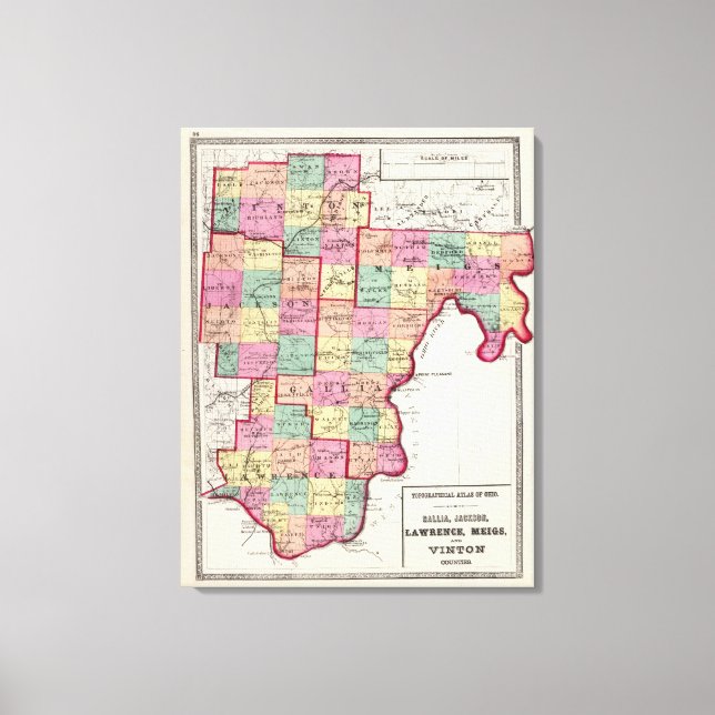 Vinton Counties Canvastryck (Framsida)