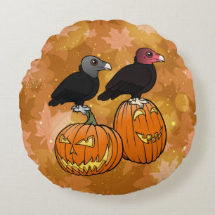 Vinturer firar Halloween! Rund Kudde