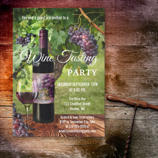 Vinväxt Winesmaknings Event Inbjudan
