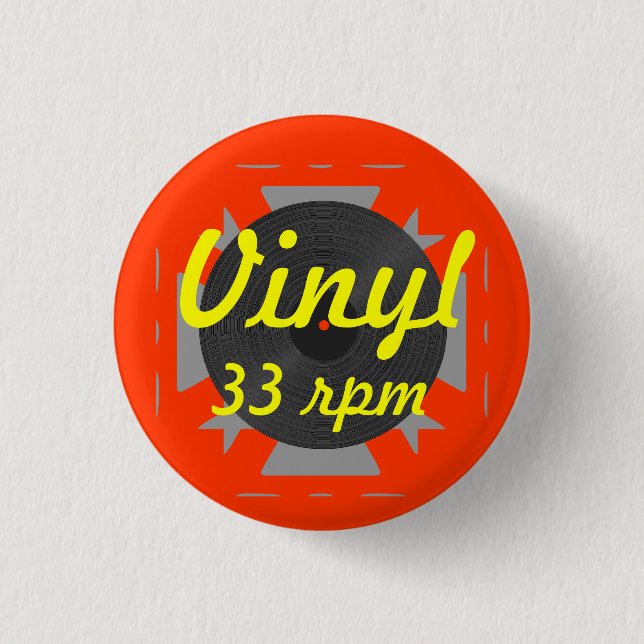Vinyl 33 r/min. knapp (Framsida)