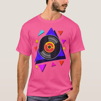 Vinyl 90s Music Lover 1990s Theme Party Disco Retr T Shirt