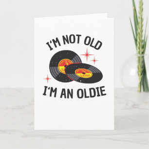 Vinyl Age Oldie Birthday Funny Gift Kort