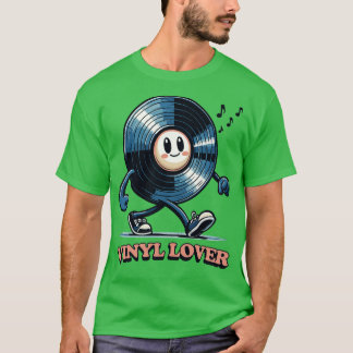 Vinyl Älskare vinyl Geek Design T Shirt