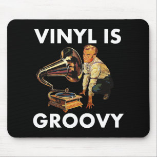 Vinyl är Groovy Skivsamlarhumor Rolig Puns Musmatta