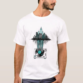 Vinyl City Soundwave | Modern Art Music Älskare T Shirt