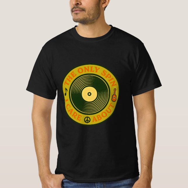 Vinyl Collector Music Comfort Lifestyle T-Shirt (Framsida)