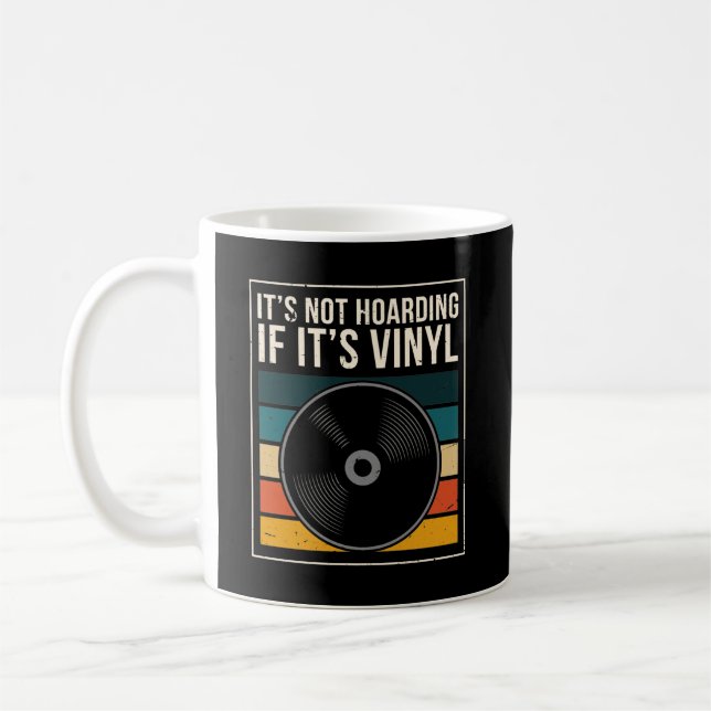 Vinyl Collector Music DJ Record Vinyl Kaffemugg (Vänster)