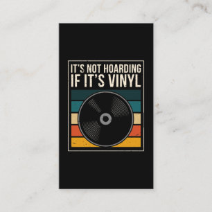 Vinyl Collector Music DJ Record Vinyl Visitkort