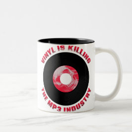 Vinyl dödar MP3 Industry Mugg