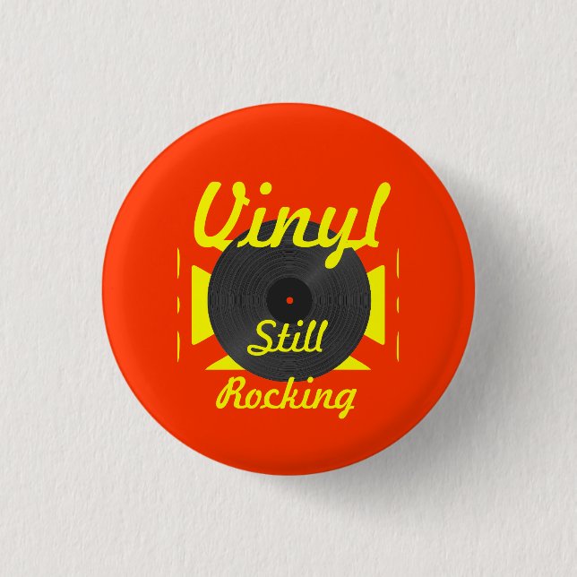 Vinyl fortfarande Rocking 2 Gult/Orange Knapp (Framsida)