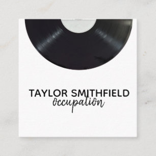 vinyl fyrkantigt visitkort