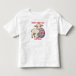 Vinyl Glansig Påsklambå Barn T-shirt - Redigerbar