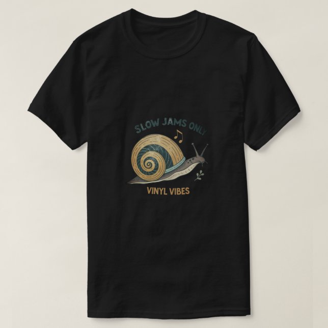 🐌 vinyl Groove Snigel Tee - rotera din Vintage VI (Design framsida)