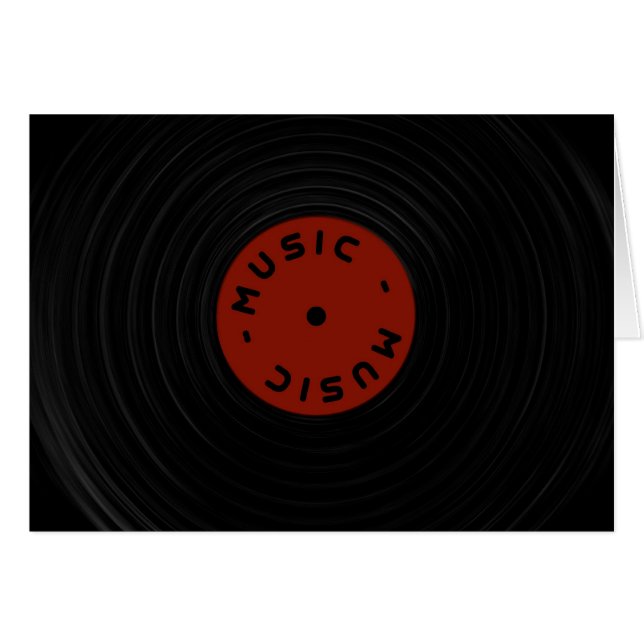 Vinyl Hälsningskort (Framsidan Horizontal)