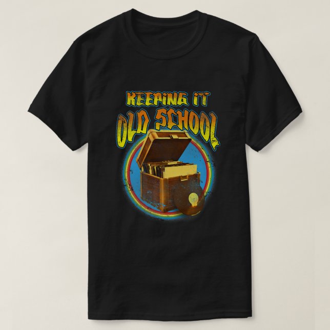 Vinyl Hip Hop Rock Music Old School3247 T Shirt (Design framsida)
