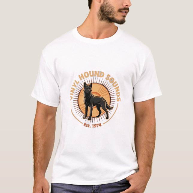 Vinyl Hound Sounds T Shirt (Framsida)