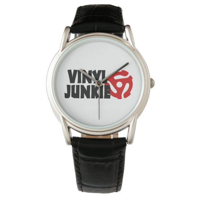 Vinyl Junkie Armbandsur (Framsida)