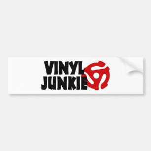 Vinyl Junkie Bildekal