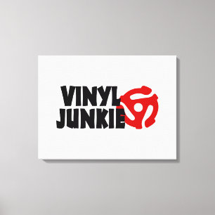Vinyl Junkie Canvastryck