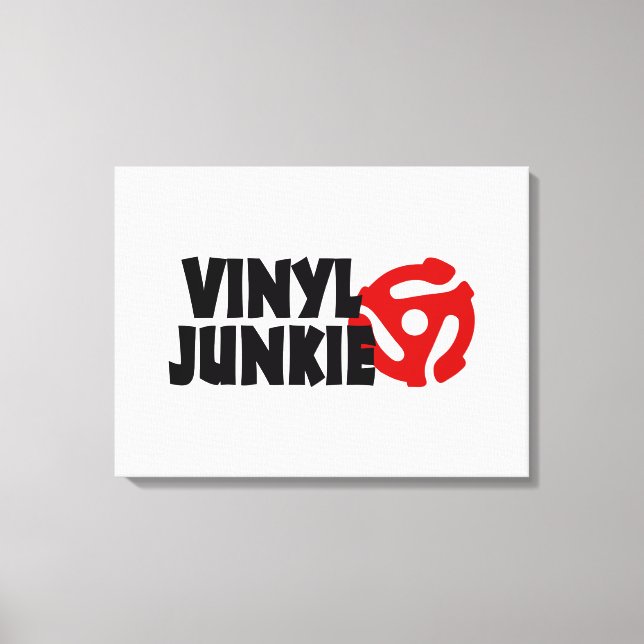 Vinyl Junkie Canvastryck (Framsida)