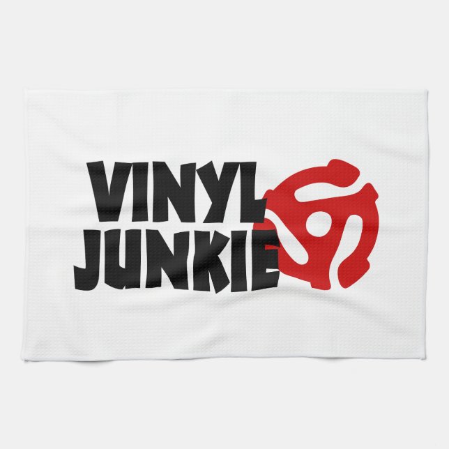 Vinyl Junkie Kökshandduk (Horisontell)