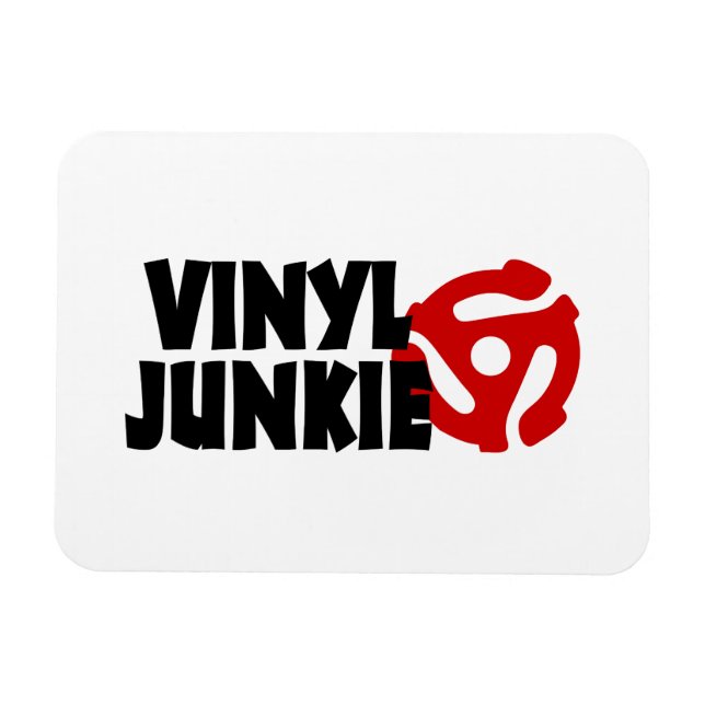 Vinyl Junkie Magnet (Horisontell)