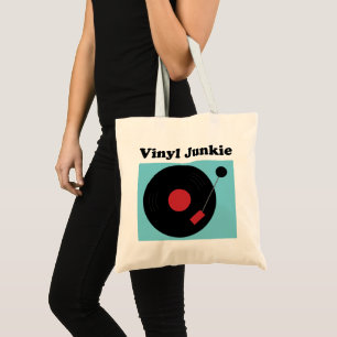 Vinyl Junkie Modern Record Älskare Tygkasse