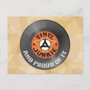 Vinyl Junkie - och stolt över det Vykort