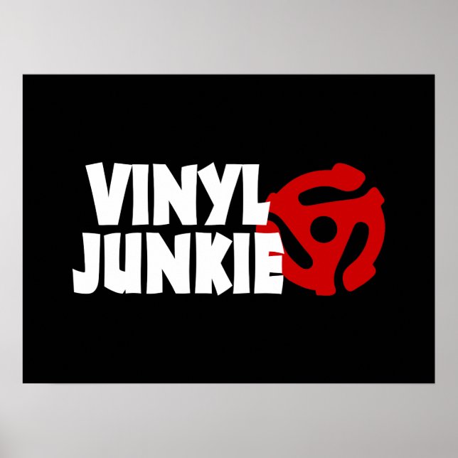 Vinyl Junkie Poster (Framsidan)