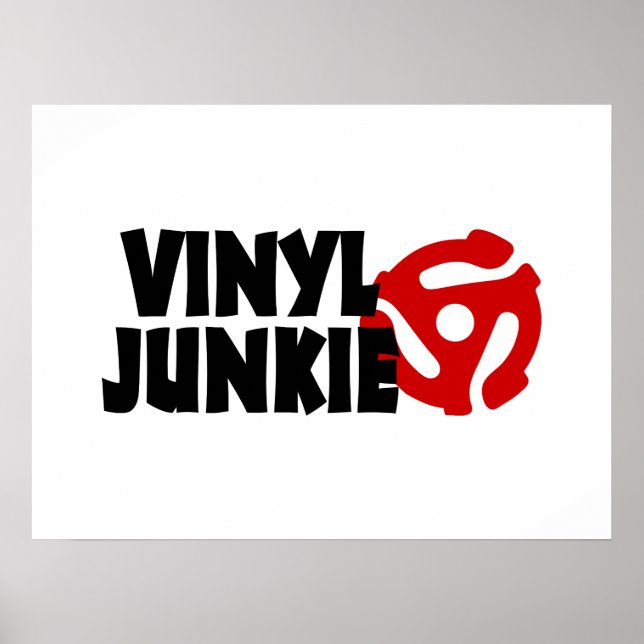 Vinyl Junkie Poster (Framsidan)
