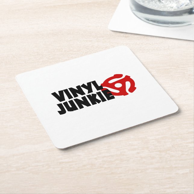 Vinyl Junkie Underlägg Papper Kvadrat (Vinklad)