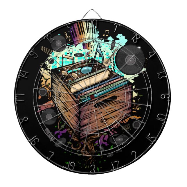 Vinyl Låda Music Darttavla (Framsidan)