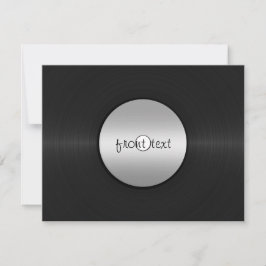 Vinyl-look LP-post Inbjudningar