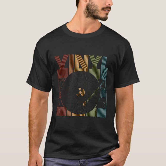 Vinyl LP-arkivhandlingsdisk T Shirt (Framsida)
