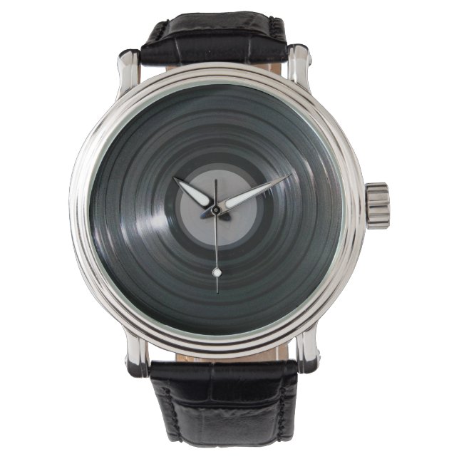 Vinyl LP Record Watch Armbandsur (Framsida)